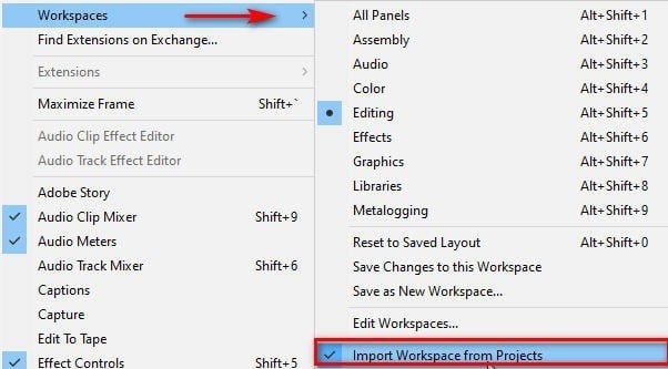 Import Workspace