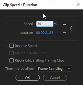 Create Slow Motion effects in Premiere with 4 basic ways