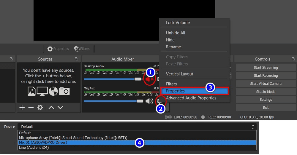 Instructions to livestream Cubase on computer