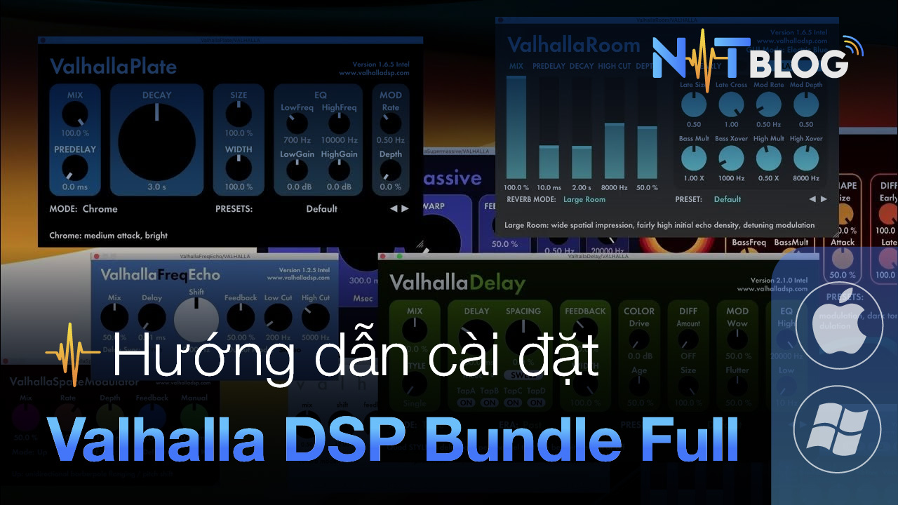 Trọn bộ Valhalla DSP bundle Full Active cho Windows và Macbook