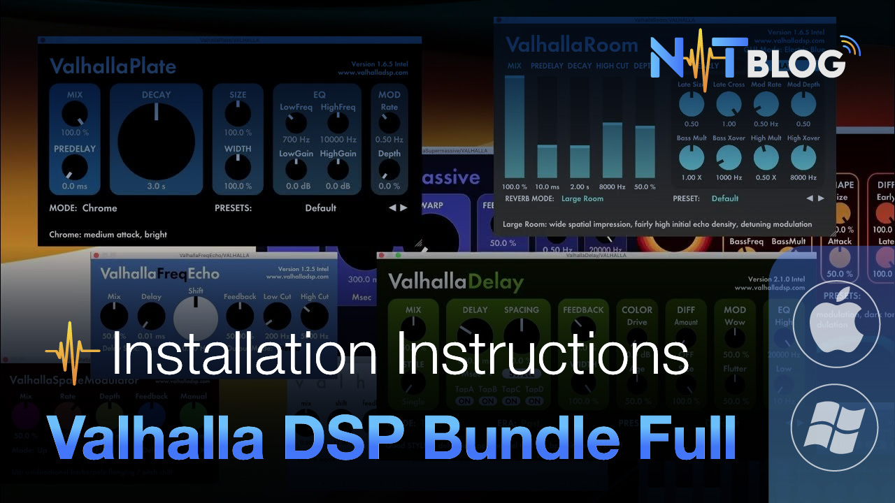 Valhalla DSP bundle Full Active for Windows and Macbook