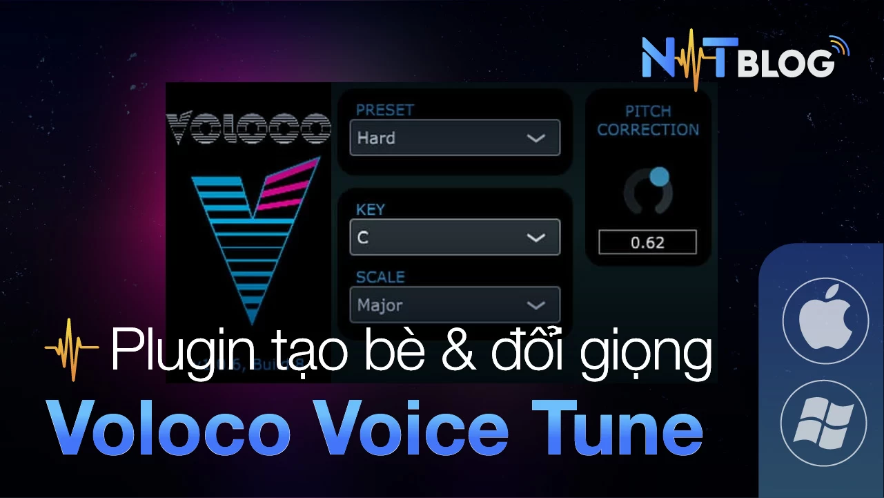Voloco Voice Tune | Plugin tạo bè và Tune giọng