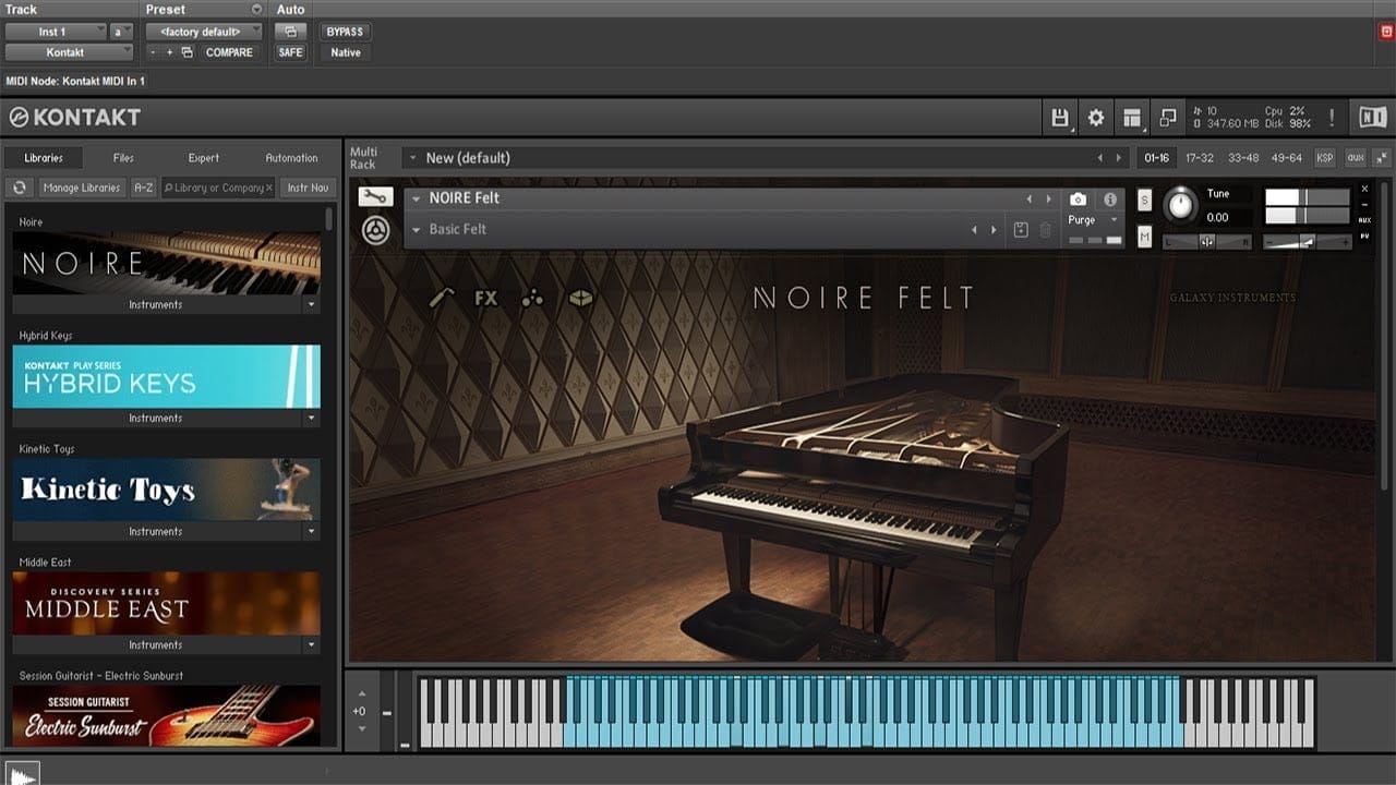 Native Instruments - Noire - Demo - YouTube