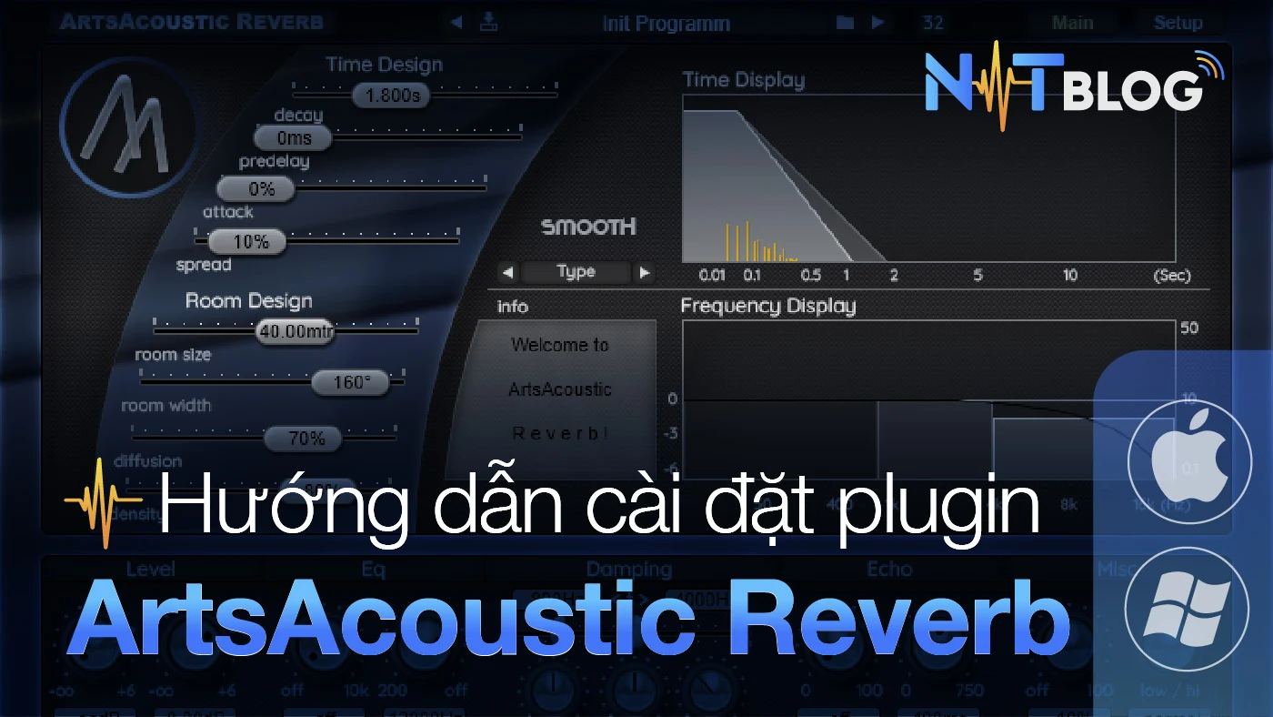 ArtsAcoustic Reverb (64bit) | Plugin tạo không gian chất lượng cao