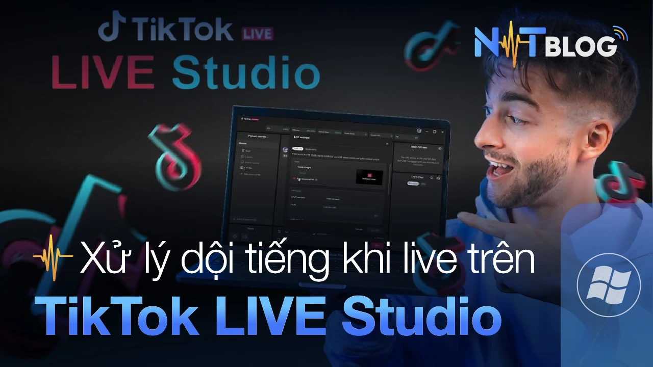 Thiết lập đường tiếng TikTok LIVE để hát Cubase không bị dội tiếng