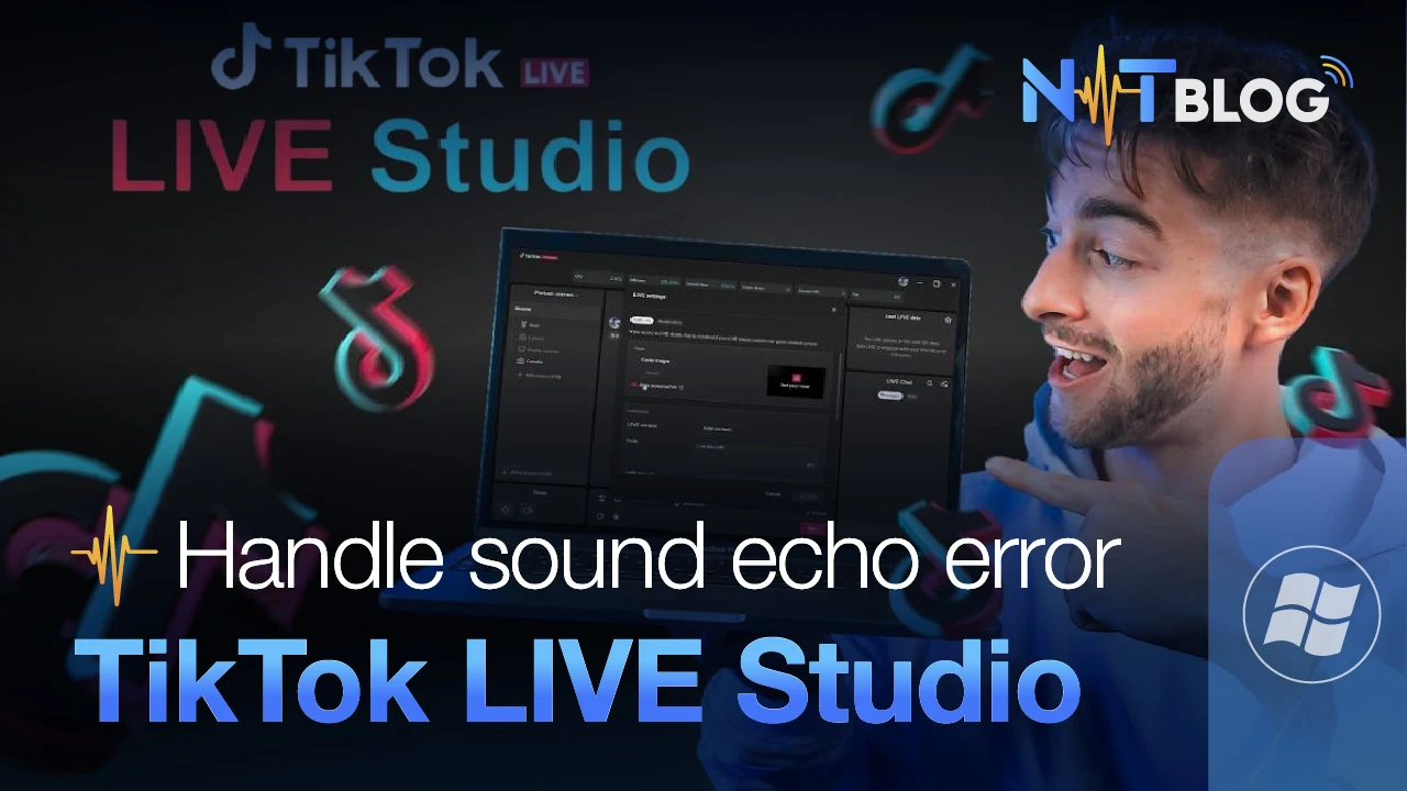 Set up TikTok LIVE audio to sing Cubase without echo