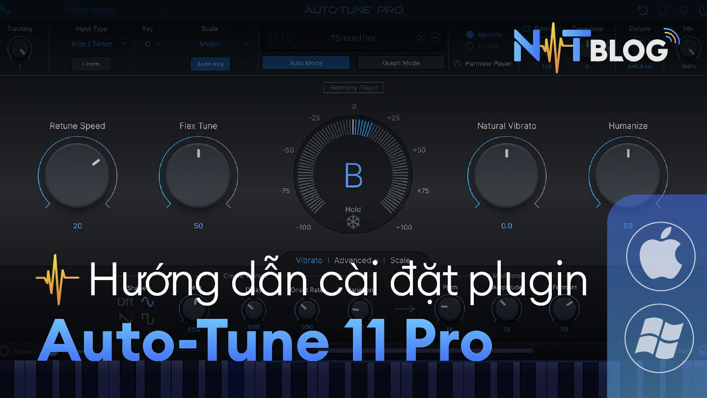 Auto-Tune 11 Pro | Cải thiện đáng kể chất lượng và khả năng chỉnh sửa giọng hát