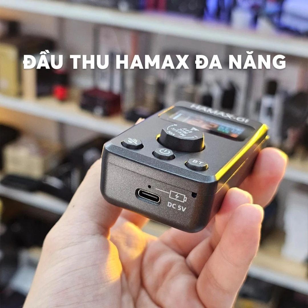 Hamax 01 – Micro Karaoke Bluetooth đa năng không dây tích hợp hiệu ứng vang vọng