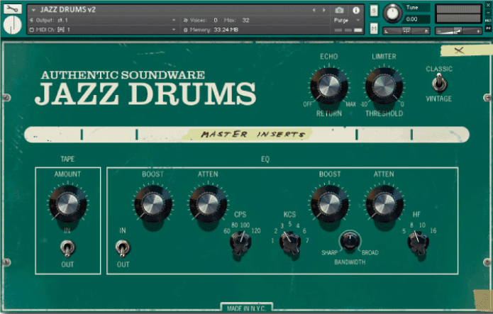 Jazz Drums [Authentic Soundware] | Thư viện Kontakt