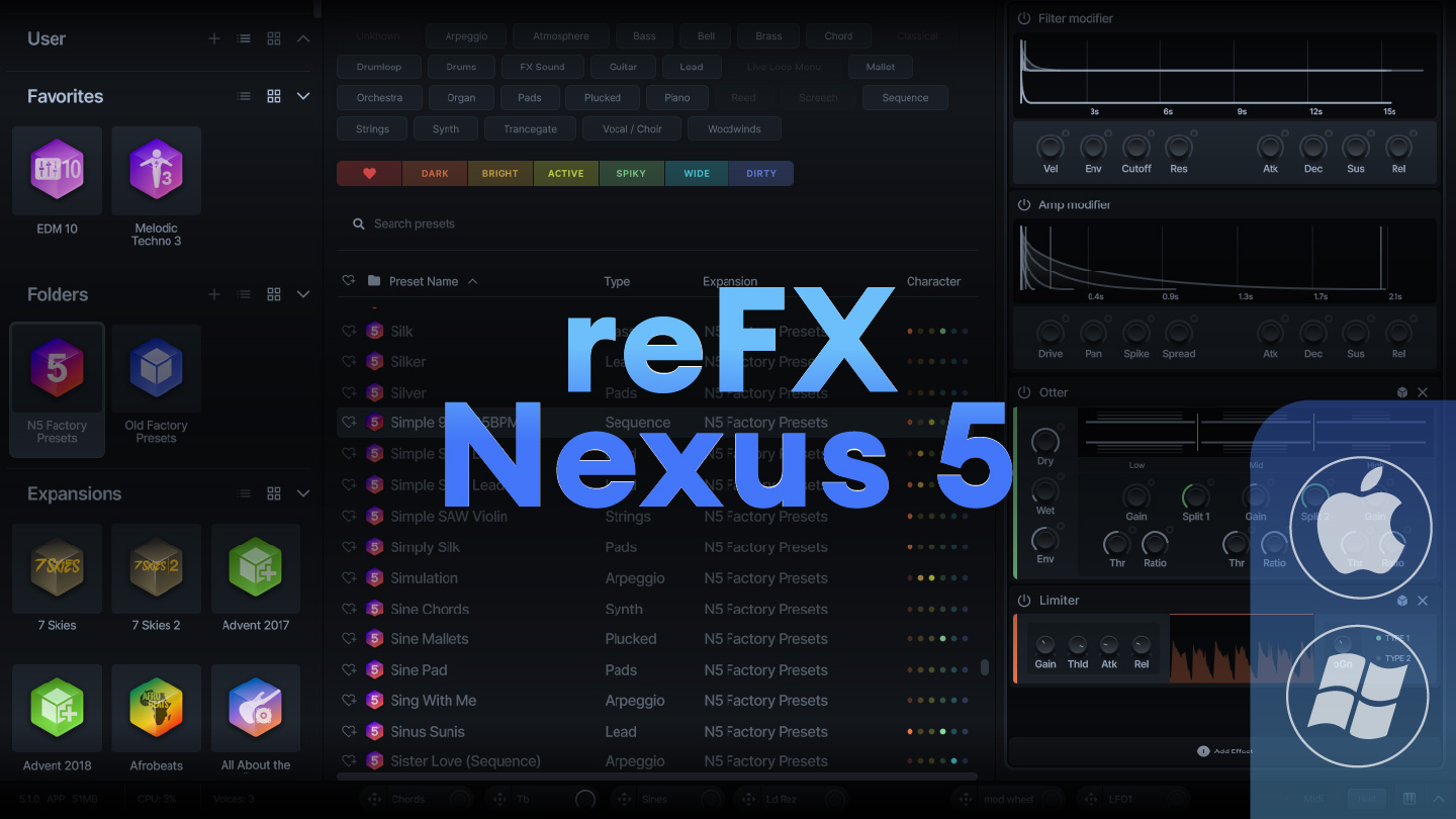 reFX Nexus 5 | Latest Version 2024 with many important improvements